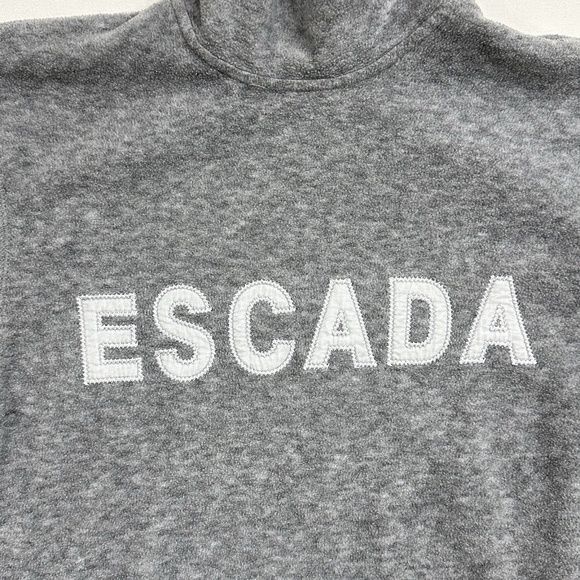 Vintage ESCADA SPORT Gray Fleece Pullover Sweatshirt Top Women's Small - Picture 5 of 16